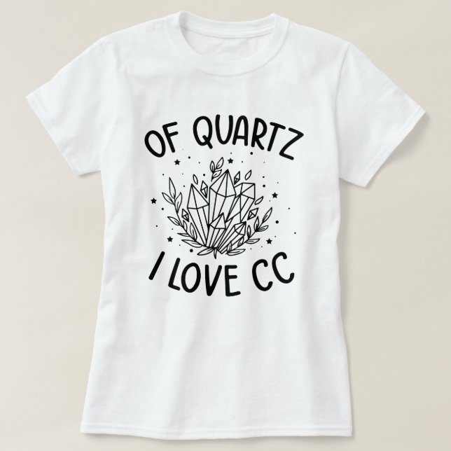 Von Quartz I Liebe CC klassische Gespräche T-Shirt (Design vorne)