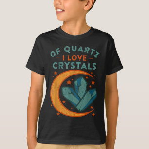 Von Quarz liebe ich Kristalle Lustiger New-Age-Hum T-Shirt