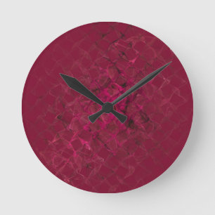 von Rauch und Spiegeln Runde Wanduhr