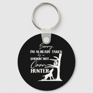 Von Raucher Hot Coon Hunter Funny Raccoon Hun eing Schlüsselanhänger