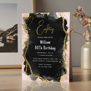 Von Retro Spaß Erwachsenen Humor Happy Chic 80. Ge Einladung