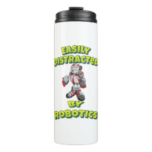 Von Robotik leicht abgelenkt Thermosbecher