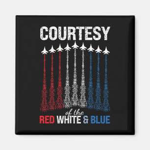 Von Rot Weiß Blau USA-Flagge-Kampfjets 4. Juli Magnet