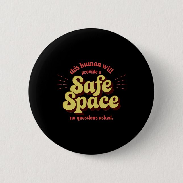 von Safe Space Provider - unterstützend und inklus Button (Vorderseite)