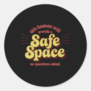von Safe Space Provider - unterstützend und inklus Runder Aufkleber