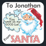 Von SANTA Christmas Sticker - SRF<br><div class="desc">Für Ihr Kind oder eine besondere Person, die auf der guten Liste des Weihnachtsmannes stand! Ich habe diese auf dem größeren Aufkleber (mit 6 pro Blatt) gemacht und die erweiterte Lizenz gekauft, um sie auf meinen Produkten hier für Sie anzubieten. Vielen Dank und Frohe Weihnachten, Sharon Rhea Ford, NBCT-Art (www.zazzle.com/sharonrhea*)...</div>