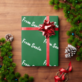 Von Santa Grünes Geschenkpapier