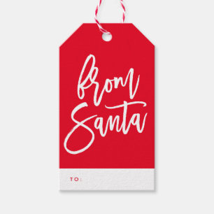 Von Santa Holiday Geschenketiketten Geschenkanhänger