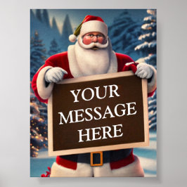 Von Santa, mit Liebe: Ihre maßgeschneiderte Feiert Poster