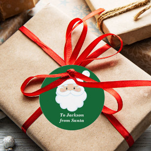 Von Santa Niedlich Custom Green Kids Weihnachtsges Geschenkanhänger