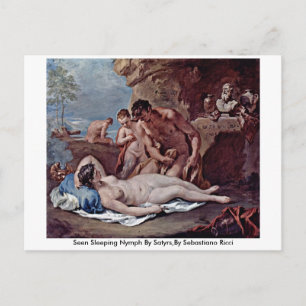 Von Satyrern, von Sebastiano Ricci gesehen Nymph s Postkarte