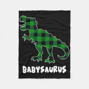 Von Saurus T-Rex Dinosaurier Kariert St Patricks D Fleecedecke