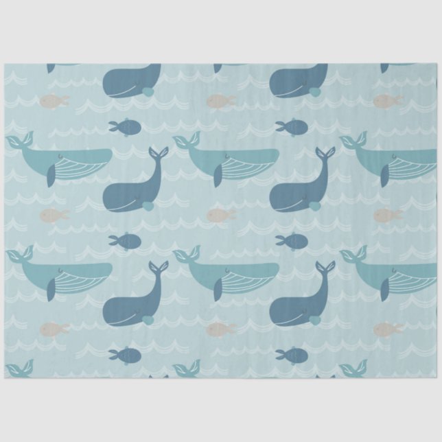 Von Sea Series Design 2 Seidenpapier (Vorderseite)