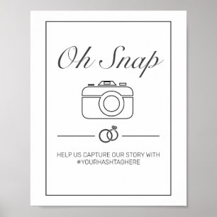 Von Snap Wedding Signature Modernes Minimalistisch Poster