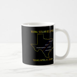 von Solar Eclipse 2024 Interaktive Karte Texas Ecl Kaffeetasse