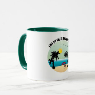 von Sonne und Sand leben Tasse