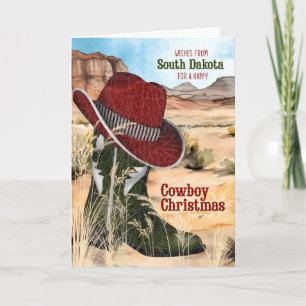 von South Dakota Cowboy Weihnachten Western Stiefe