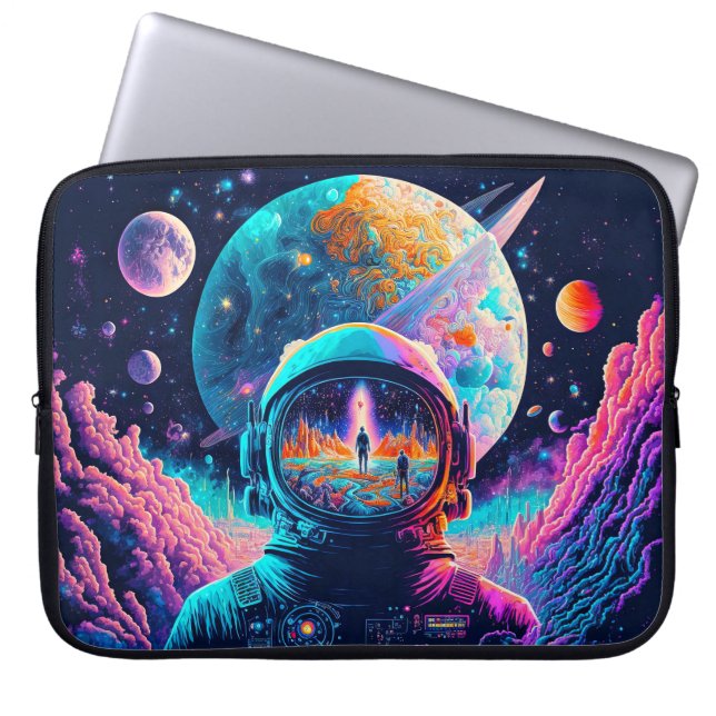 Von Space & Beyond Illustration Laptopschutzhülle (Vorderseite)