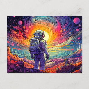 Von Space & Beyond Illustration Postkarte
