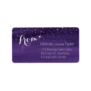 Von Sternenhimmel-Rücksendeadressen-Aufklebern Adressaufkleber