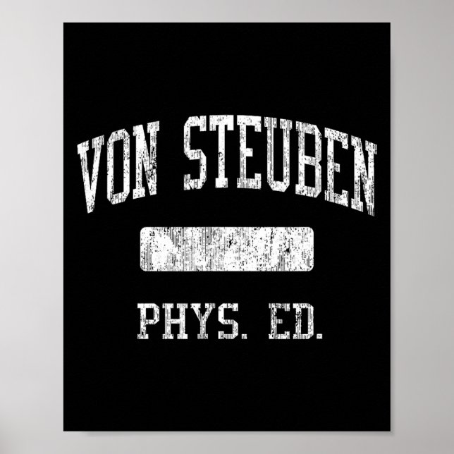 Von Steuben High School Hs Chicago Il Phys Ed  Poster (Vorne)