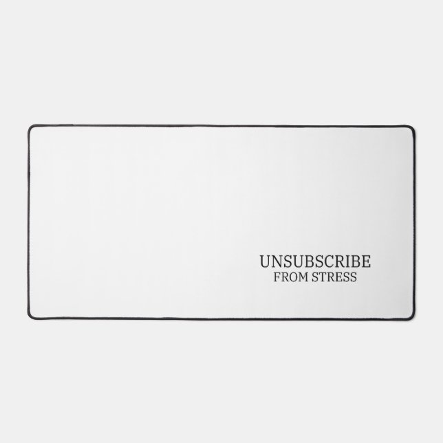 Von Stress abmelden Extra große Typografie  Schreibtischunterlage (Vorderseite)