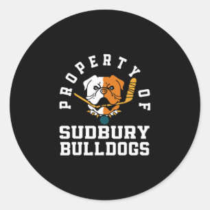von Sudbury Bulldog Fun 1 Runder Aufkleber