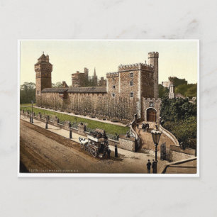 Von Südosten, Cardiff Castle, Wales selten Pho Postkarte