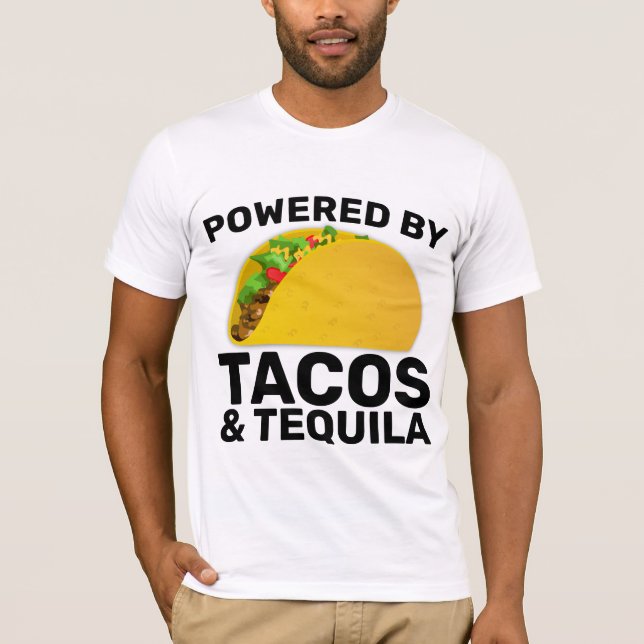 VON TACOS- UND TEQUILA-T - Shirt BEFUGT (Vorderseite)
