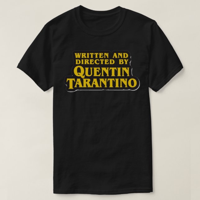 Von Tarantino essenzieller T - Shirt geleitet (Design vorne)