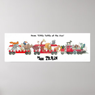 Von "Tittle Tattle at the Zoo", Zoozug Poster