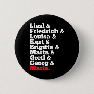 Von Trapp Familiensingers Sound of Music Button