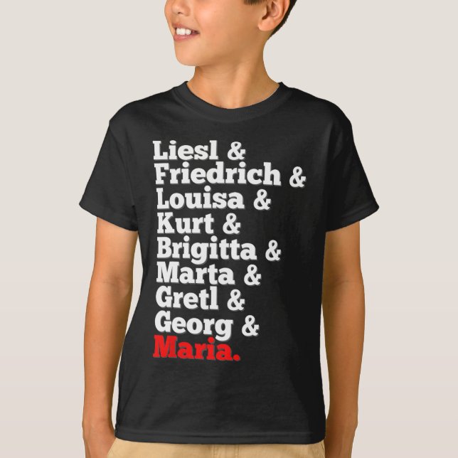 Von Trapp Familiensingers Sound of Music T-Shirt (Vorderseite)