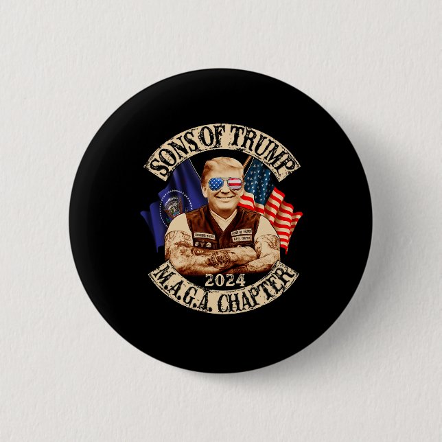 Von Trump Maga Kapitel 2024 lustig Button (Vorderseite)