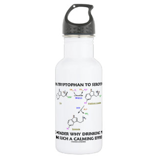 Von Tryptophan zu Serotonin (Chemie-Spaß) Edelstahlflasche