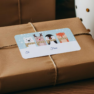 Von und nach Rentier, Eisbär, Pinguin & Fox