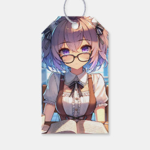 Von und zu Geburtstag Anime Girl Geschenkanhänger