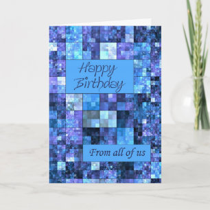 Von uns allen, eine Geburtstagskarte Karte