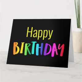 Von uns allen große farbenfrohe Unisex Geburtstags Karte