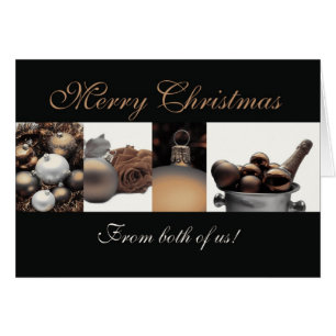 Von uns beiden Frohe Weihnachtssepia