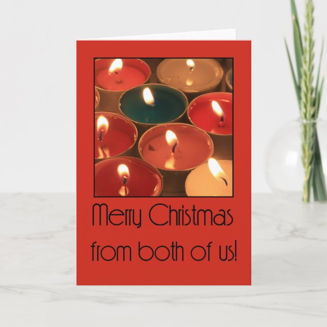 Von uns beiden... Weihnachtskarte Feiertagskarte (Vorderseite)