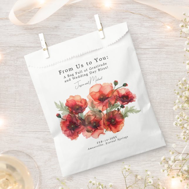 Von uns zu dir Scarlet Petal Serenade Geschenktütchen (Ausgeschnitten)