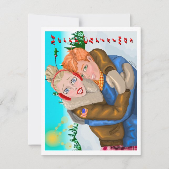 Von uns zu Dir Weihnachts-Grußkarte Karte (Vorderseite)