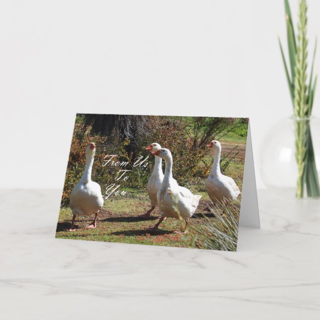 Von uns zu Ihnen - Kommen Sie raus Karte (Vorderseite)