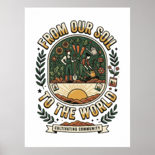 Von unserem Boden in die Welt Poster