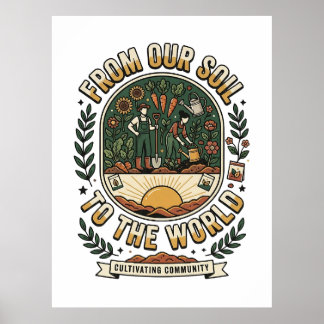 Von unserem Boden in die Welt Poster