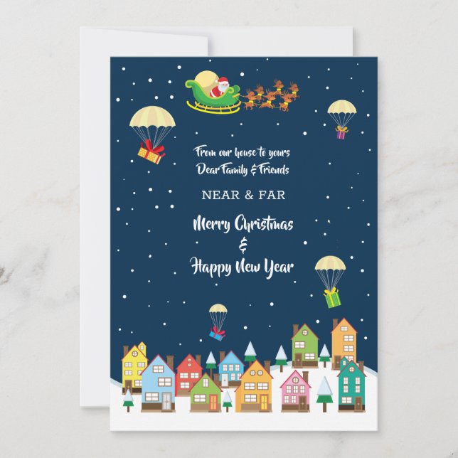 Von unserem Haus zu Ihrem Foto Einladung (Vorderseite)