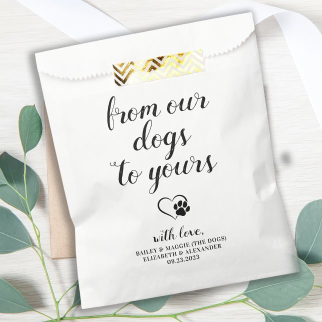 Von unseren Hunden Doggie Bag Hunde Leckerei Gastg Geschenktütchen (Von Creator hochgeladen)