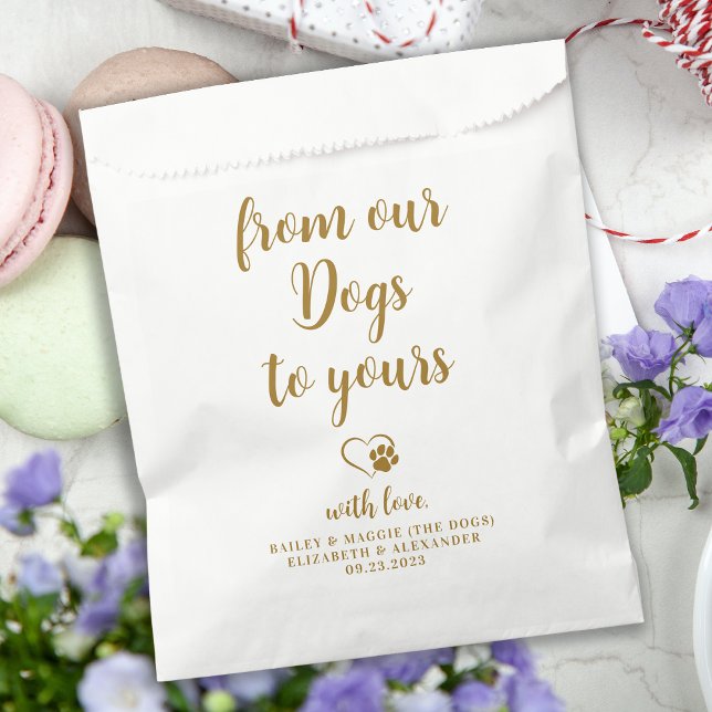 Von unseren Hunden Personalisierte Gold Hund Haust Geschenktütchen (Von Creator hochgeladen)