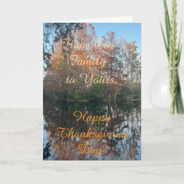 Von unserer Familie zu Ihrer Erntedank-Karte Karte